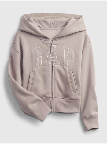 Béžová holčičí mikina GAP Logo hoodie