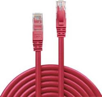 Síťový kabel RJ45 LINDY 48035, CAT 6, U/UTP, 5.00 m, červená