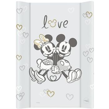 CEBA BABY přebalovací podložka s pevnou deskou Comfort 50 × 70 cm, Disney Minnie & Mickey Grey (5907672336893)