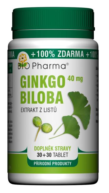 Bio Pharma Ginkgo Biloba 40mg 30+30 tablet 2 x 30 tablet