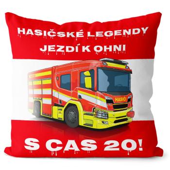 Polštář Hasičské legendy – CAS 20 (Velikost: 40 x 40 cm)