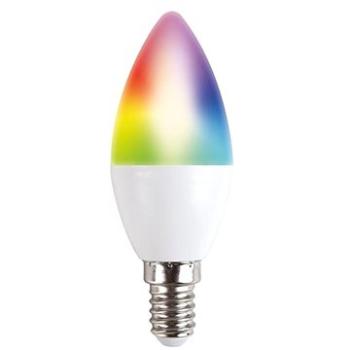 Solight LED SMART WIFI žárovka, svíčka, 5W, E14, RGB, 400lm (WZ431)