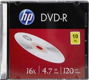 DVD-R 4.7 GB HP DME00085, 10 ks, Slimcase