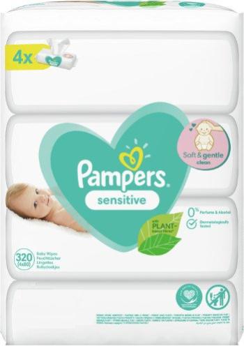 Pampers ubrousky Sensitive XXL 4 x 80 ks