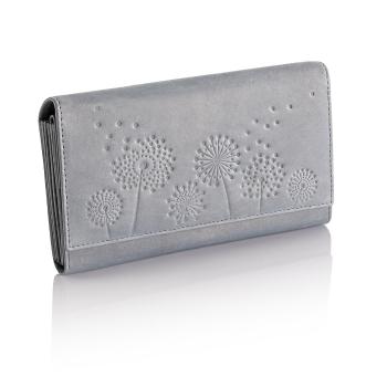 Dámská peněženka kožená pampeliška, šedá