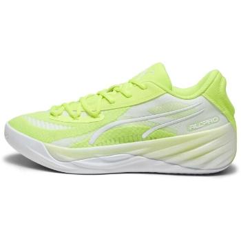 Puma ALL-PRO NITRO Pánská basketbalová obuv, reflexní neon, velikost 44