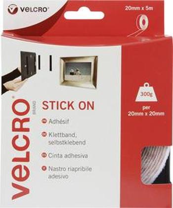 Samolepicí páska se suchým zipem Velcro VEL-EC60216, 5 m x 20 mm, 5 m