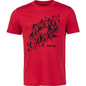 Lotto TEE LOSANGA PLUS III JS Pánské tričko, červená, velikost S