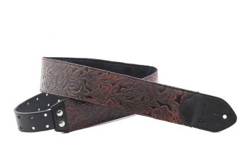 RightOnStraps Leathercraft Blackguard Kytarový pás Black