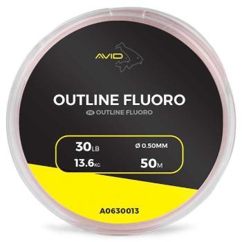 Avid carp vlasec outline fluoro 50 m - 0,50 mm 13,6 kg