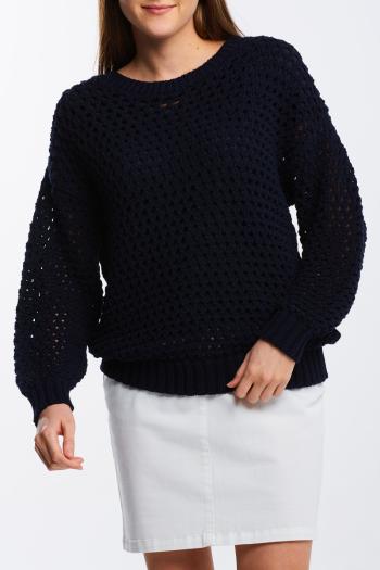 SVETR GANT D2. OPEN KNIT C-NECK modrá M