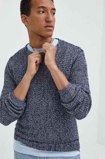 Bavlněný svetr Produkt by Jack & Jones pánský, tmavomodrá barva,