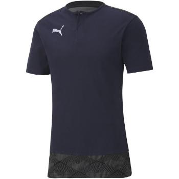 Puma TEAM FINAL 21 CASUALS POLO Unisex triko, tmavě modrá, velikost XXL