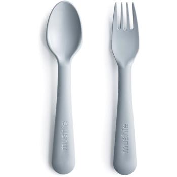 Mushie Fork and Spoon Set příbor Cloud 2 ks