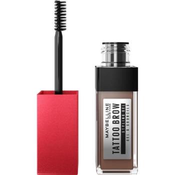 Maybelline Tattoo Brow 36H Styling Gel 6 ml gel a pomáda na obočí pro ženy 255 Soft Brown