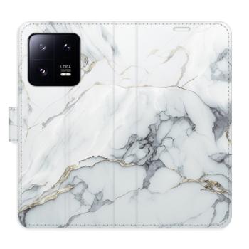 Flipové pouzdro iSaprio - SilverMarble 15 - Xiaomi 13 Pro