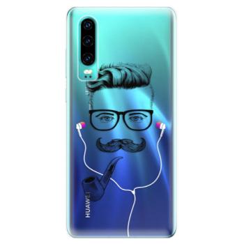 Odolné silikonové pouzdro iSaprio - Man With Headphones 01 - Huawei P30