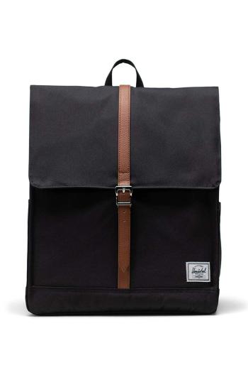 Batoh Herschel 11376-00001-OS City Backpack černá barva, velký, hladký