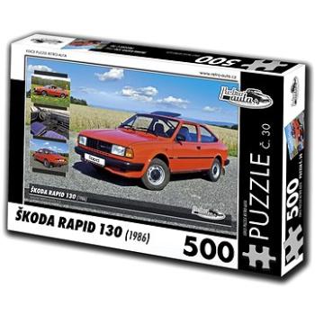 Retro-auta Puzzle č. 30 Škoda Rapid 130 (1986) 500 dílků (8594047726303)