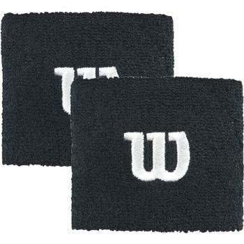 Wilson W WRISTBAND Tenisové potítko, černá, velikost UNI