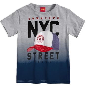 Chlapecké tričko KYLY NYC modrý potisk Velikost: 152