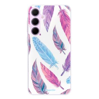 Odolné silikonové pouzdro iSaprio - Feather Pattern 10 - Samsung Galaxy A55 5G