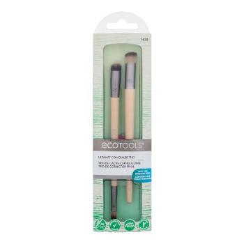 EcoTools Brush Ultimate Concealer Trio štětec ooboustranný kosmetický štětec 1 ks + kosmetický štětec 1 ks pro ženy