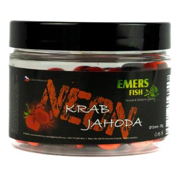 Emersfish boilie neonky jahoda krab 50 g - 12 mm