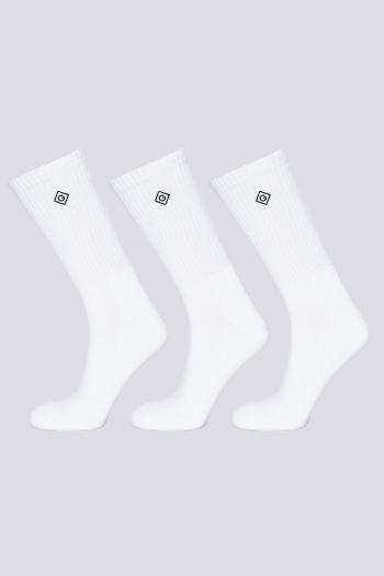 PONOŽKY GANT SPORT SOCKS 3-PACK bílá 43/45