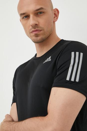 Běžecké tričko adidas Performance Own The Run černá barva, s potiskem