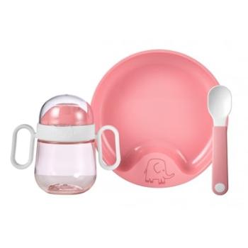 MEPAL Sada dětského nádobí mio 3-dílná - tmavě růžová