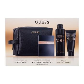 GUESS Seductive Homme Noir dárková kazeta toaletní voda 100 ml + sprchový gel 100 ml + deodorant 226 ml + kosmetická taštička pro muže