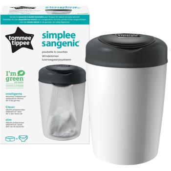 Tommee Tippee Simplee White koš na pleny + náhradní kazeta 1 ks