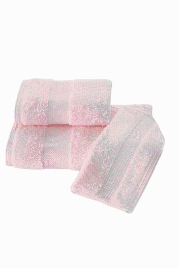 Sada ručníků a osušky DELUXE, 3 ks Růžová