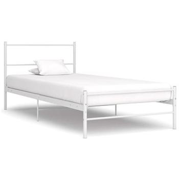 Rám postele bílý kov 100x200 cm (284693)