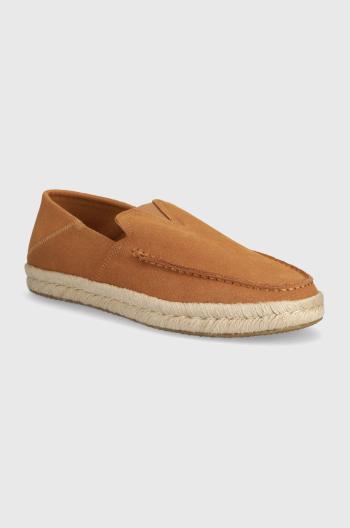 Semišové espadrilky Toms Alonso Loafer Rope hnědá barva, 10020876