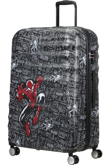 American Tourister Cestovní kufr Wavebreaker Marvel Spinner 96 l - tmavě šedá