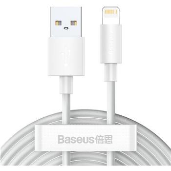 Baseus Simple Wisdom Lightning Data Cable 1.5m White (2 ks) (TZCALZJ-02)