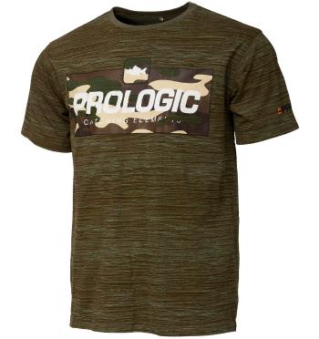 Prologic triko bark print t shirt burnt olive green - l