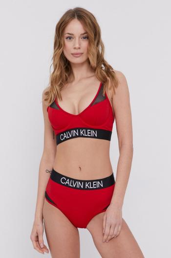 Plavkové kalhotky Calvin Klein červená barva