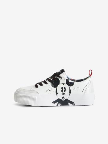 Desigual Street Mickey Crack Tenisky Bílá