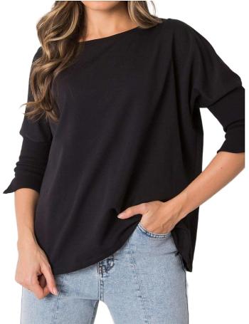 černé dámské oversize tričko s 3/4 rukávy vel. L/XL