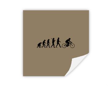 Samolepky hranatý čtverec Evolution Bicycle