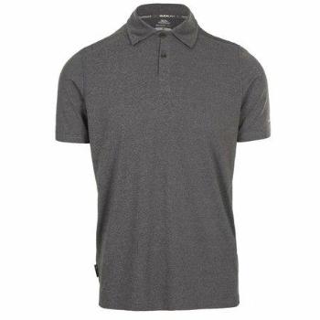 Trespass Pánské triko s límečkem Bagbydon, grey, marl, XL