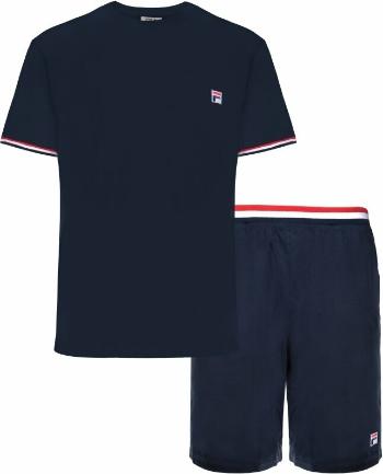 Fila FPS1135 Jersey Stretch T-Shirt / French Terry Pant Navy M Fitness spodní prádlo