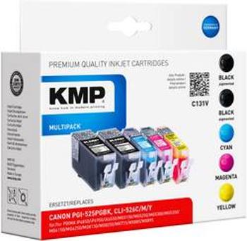 Ink sada náplní do tiskárny KMP C131V 1513,0055, kompatibilní, černá, azurová, purppurová, žlutá