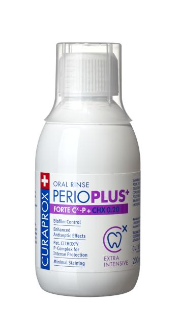 Curaprox Perio Plus+ Forte ústní voda (0,20% CHX), 200 ml