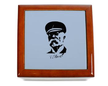 Dřevěná krabička Masaryk