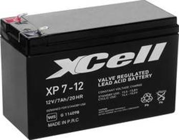 Olověný akumulátor XCell XP712 XCEXP712, 7 Ah, 12 V