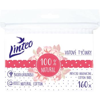 Linteo Natural Cotton Buds vatové tyčinky v sáčku 160 ks